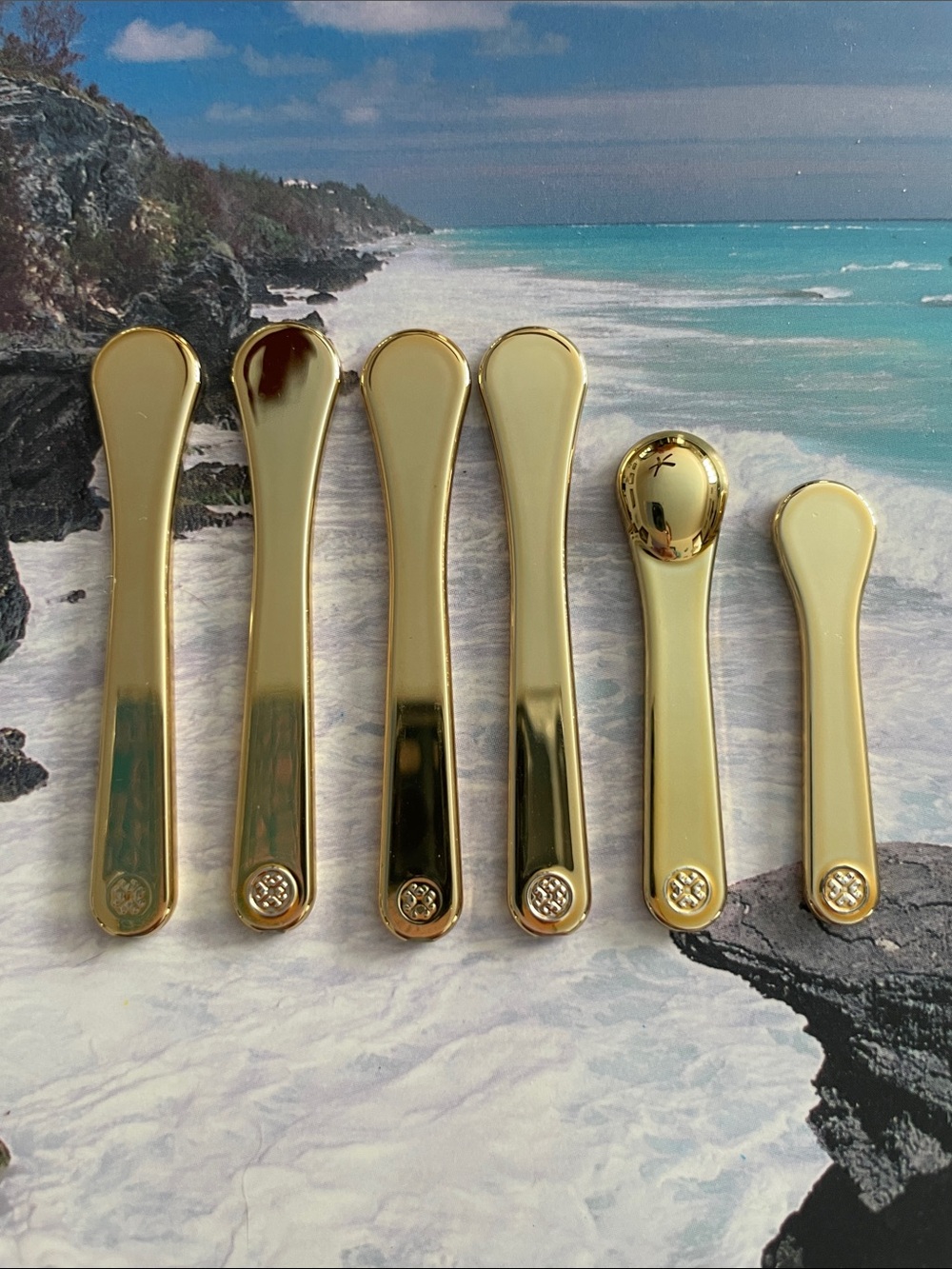 Tatcha Gold Facial Massage Spoon Set, Shiny Gold Finish